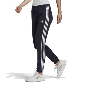 adidas Jogginghose Damen im 3 Streifen Design, Farbe:Dunkelblau, Größe:S