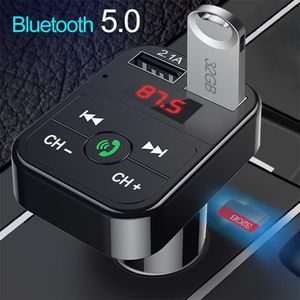 Bluetooth FM Transmitter für Auto,Dual USB Ladegerät 5V/2,1A und 5V/1A Schwarz