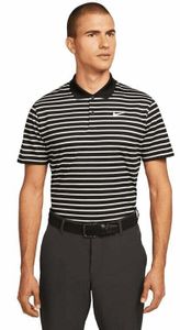 Nike Dri-Fit Victory Mens Striped Golf Black/White S Koszulka Polo