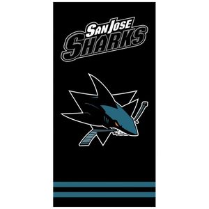 Hokejová bavlněná osuška NHL San Jose Sharks - black