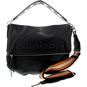 Desigual Bag-Half Logo 22 Bretun Damen Tasche in Schwarz, Größe 1