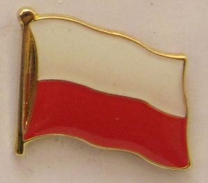 Pin Anstecker Flagge Fahne Polen Nationalflagge