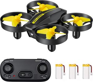 Mini Drohne für Kinder und Anfänger mit 3 Akkus Quadrocopter RC Drone, Mini Helikopter mit Kopfloser Modus Throw’N Go, 3 Geschwindigkeitsmodi