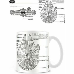 Pyramid 23478 Tasse Star Wars Millennium Falcon Skizze Kaffeetasse 315ml