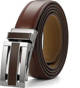 Nelbons Pánske opasok, kožené automatické západka opasok pre mužov šaty 30mm 1 1/8", veľkosť prispôsobené