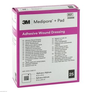 25x Pflaster Wundverband Medipore+Pad 10 cm x 10 cm STERIL pro Packung 25 Stück