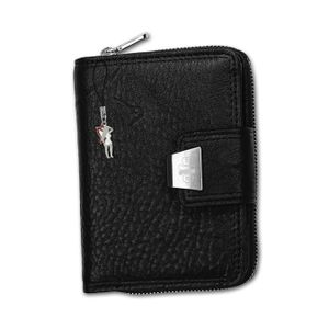 Jennifer Jones RFID Blocker Echtleder Geldbörse Damen Portemonnaie schwarz 12.5x3.5x9cm D2OPJ708S