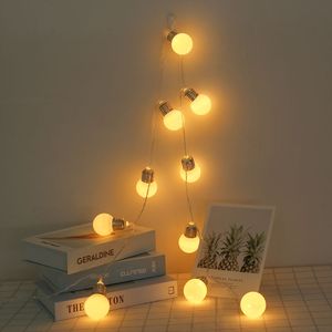 LED Glühbirne Lichterkette Warmweiß Batteriebetrieben Party Garten Weihnachten Innen Deko