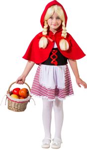 Märchen Kinder Kostüm Rotkäppchen Karneval Fasching Gr.116