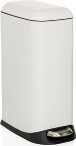 hjh OFFICE Mülleimer 20 Liter CLEAN SLIM Abfalleimer Mülltrenner rechteckig für Küche, Büro mit Step-On 56.0 x 34.0 x 22.0 cm