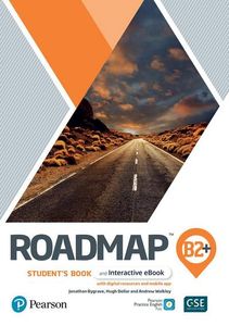Študentská kniha a interaktívna elektronická kniha s digitálnymi zdrojmi a aplikáciou Roadmap B2+