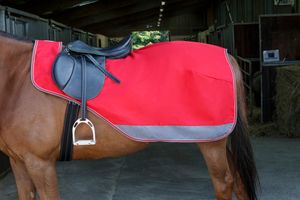 Equithème Tyrex 1200D Nierendecke - marineblau/bordeauxrot