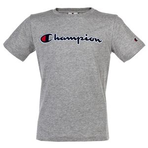 Dětské tričko Champion Unisex - Top, kulatý výstřih, bavlna, logo, jednobarevné šedé S