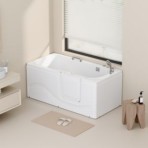 Seniorenbadewanne Vital M (liegend) mit Rechtseinstieg 160 x 75 x 64 cm