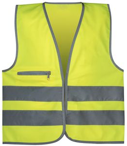 Safety Maker 44570 Kinder Sicherheitsweste, Warnweste, Reflektorweste, refkletierend für 3-6 Jahre, gelb
