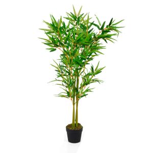 LEX künstliche Pflanze Bambus 552 Blätter ca. 115 cm