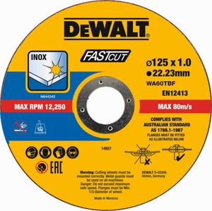 DeWALT High Performance Trennscheiben Schleifscheiben DT20540-QT 125mm 100 Stück