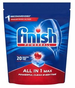 Finish Powerball All in 1 Max Tabletki do zmywarki, 20 sztuk (PRODUKT Z NIEMIEC)