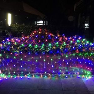 Salcar LED-Lichterkette 3x2m LED Lichternetz Außen Lichterkette Garten