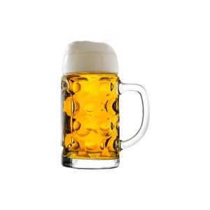 Stölzle Lausitz Bierkrug ISAR / 2er Set Bierkrüge 0,5 Liter/Stabiler Bier Krug/Biergläser 0,5 Liter aus Soda Lime Glas/Bierseidel 0,5l Spülmaschinengeeignet