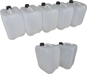 7 x 10 Liter 10 L Trinkwasserkanister Kunststoffkanister Kanister dicht natur DIN45 (7x10knn45) 7 x 10 Liter 10 L Trinkwasserkanister Kunststoffkanister Kanister dicht natur DIN45 (7x10knn45)