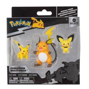 Spielfiguren-Set Multipack Evolution Pokemon Figures Select Pichu Pikachu Raichu