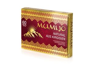 MUMIJO 100 % Natural - Original aus Kirgisistan(Kirgisien) - Мумиё ( MINERALERDE,Mumie, Mumijo ), 60 Tabletten
