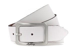 MUSTANG Leder Gürtel Woman´s Leather Belt 3.5 W85 White weiß