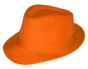 Uni Sommer Panamahut - Fedora orange Strand Gangster Hut