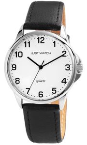 Just Watch Herren-Uhr Echt Leder Dornschließe Analog Quarz JW20160