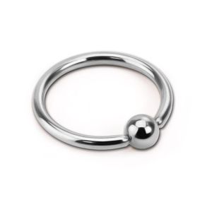 viva-adorno 1,2 x 8 x 3mm Piercing BCR Ball Closure Ring Lippenring Klemmring Edelstahl in verschiedenen Farben und Größen Z53,silber
