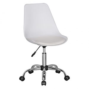 AMSTYLE KORSIKA | Drehstuhl Kunstleder Weiß | Drehsessel Wartezimmerstuhl | Schreibtischstuhl Rückenlehne verstellbar AMSTYLE KORSIKA | Drehstuhl Kunstleder Weiß | Drehsessel Wartezimmerstuhl | Schreibtischstuhl Rückenlehne verstellbar
