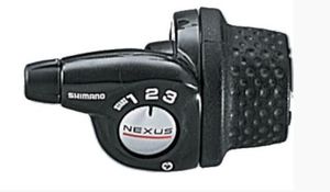 Shimano Nexus Drehgriffschaltung 3 Gang schwarz SL3S35E inkl. Zug & Hülle Revoshift