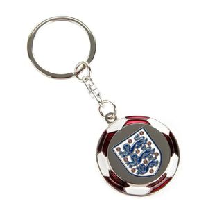 England FA - Schlüsselanhänger Fußball BS2822 (Einheitsgröße) (Weiß/Blau/Rot)