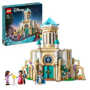 LEGO 43224 Disney Wish König Magnificos Schloss, Baubares Spielzeug aus dem Wish-Film mit Figuren, darunter Asha, Dahlia und ein Stern, Weihnachtsgeschenk für Mädchen, Jungen und Kinder ab 7 Jahren