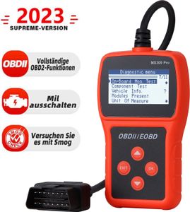 Profi OBD2 Diagnosegerät Tool Codeleser Auto KFZ Scanner Fehlerauslesegerät 2023