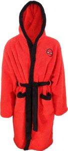 Spider-Man Morgenmantel Classic Logo Fleece Flauschig Robe Hausmantel Marvel