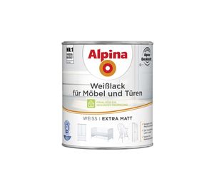 Alpina Weißlack für Möbel und Türen 750 ml weiß extra matt
