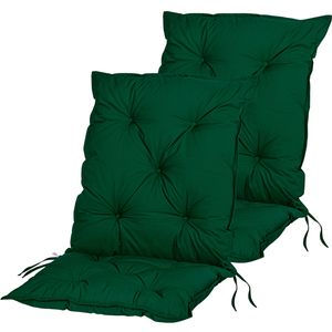 STILISTA® 2er Set Stuhlauflage Niedriglehner grün
