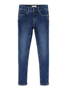 Name It Kinder Mädchen Jeans-Hose - NkfPolly Denim extra Skinny-Fit, Farbe:Blau, Größe:146
