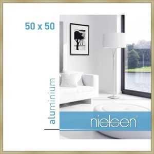 Nielsen Aluminium Bilderrahmen Classic, 50x50 cm, Gold Matt