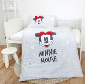 Disney Minnie Mouse Sterne Baby Bettwäsche 40 x 60 und 100 x 135 cm