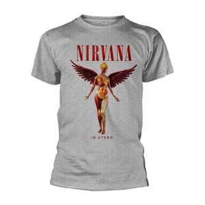 Nirvana - "In Utero" T-Shirt für Herren/Damen Unisex PH992 (XL) (Grau)