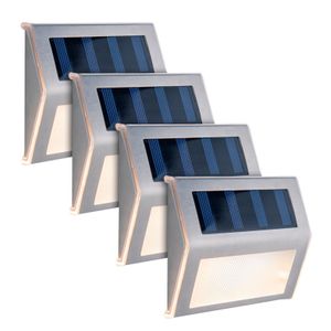 4er-Set LED Solar-Außenleuchte