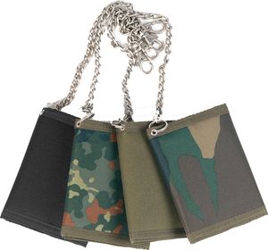 MIL-TEC® Peňaženka Zapínanie na suchý zips Bezpečnostná retiazka Čierna