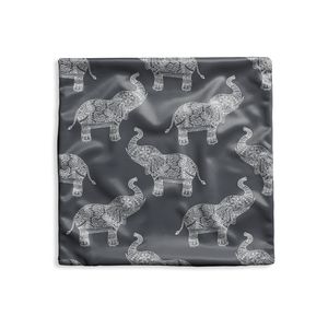 MuchoWow® Kissenbezug - 60x60 - Kissen hülle - Elefant - Muster - Boho - Dekokissen Bezug