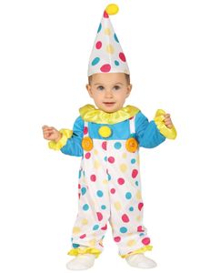 buntes Clown Baby Kostüm, Größe:86/92