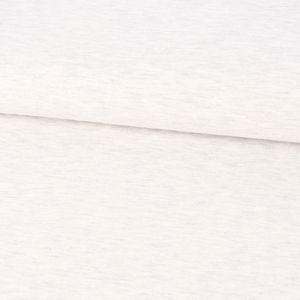 Baumwolljersey Jersey Melange ecru meliert 1,5m Breite