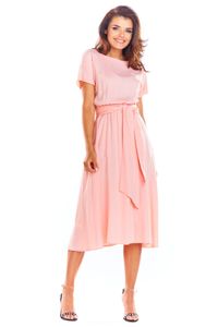 Awama Midikleid für Frauen Iseuflor A296 rosa XL