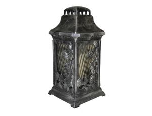 Nohel Garden Lampa hřbitovní KAPLE RŮŽE KVĚT skleněná 180g 17x17x35cm